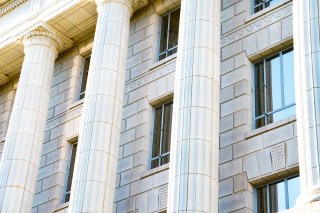 government building with columns